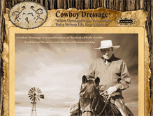 Tablet Screenshot of cowboydressage.com
